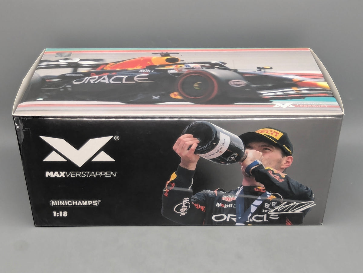 Modellautos 1:43 Minichamps Red Bull RB19 WINNER Spanish GP 2023 Verstappen OVP