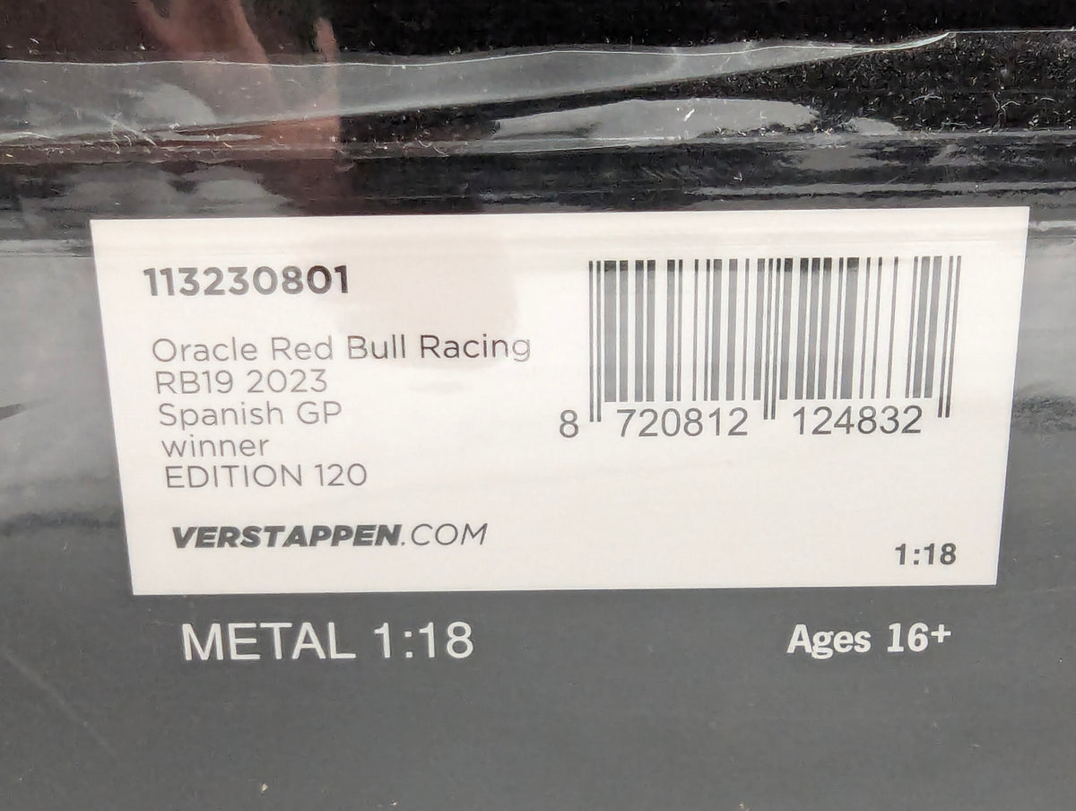 Modellautos 1:43 Minichamps Red Bull RB19 WINNER Spanish GP 2023 Verstappen OVP