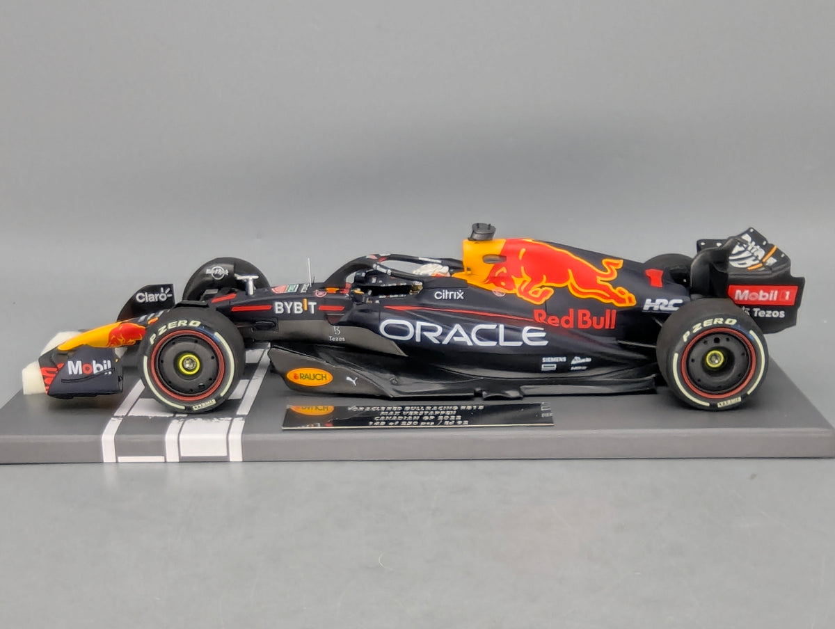 Modellautos 1:43 Minichamps Red Bull RB18 WINNER Canada GP 2022 Verstappen OVP
