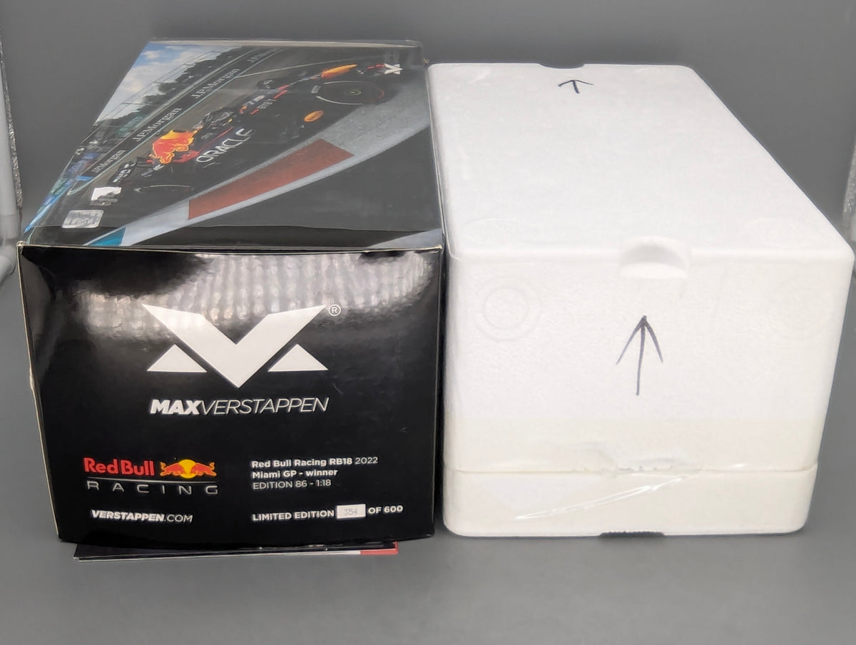 Modellautos 1:43 Minichamps Red Bull RB18 WINNER Miami GP 2022 Verstappen OVP