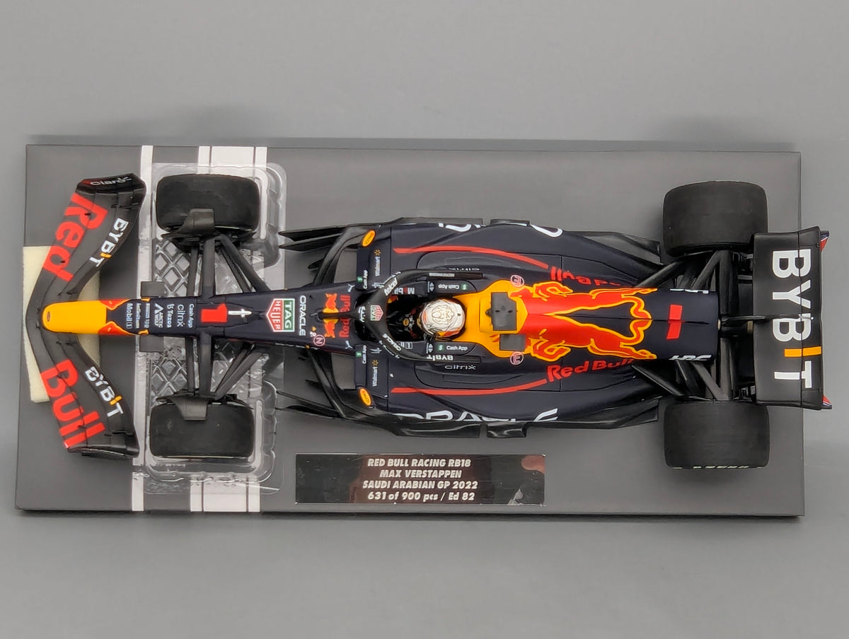 Modellautos 1:43 Minichamps Red Bull RB18 WINNER Saudi Arabia GP 2022 Verstappen OVP