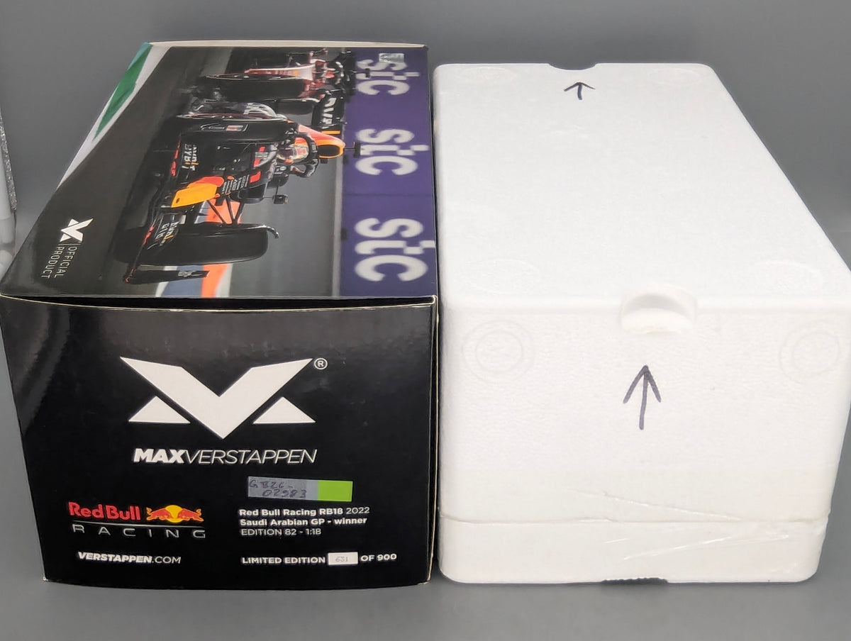 Modellautos 1:43 Minichamps Red Bull RB18 WINNER Saudi Arabia GP 2022 Verstappen OVP