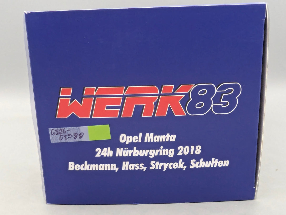 Modellautos 1:18 Werk83 Opel Manta 24h Nürburgring 2018 #120 mit OVP
