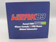 Modellautos 1:18 Werk83 Ferrari F300 WINNER Formula 1 1998 Monza #3 M. Schumacher OVP