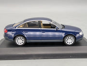 Modellautos 1:43 Minichamps Audi A6 Blau Metallic mit Dealer OVP