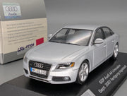 Modellautos 1:43 Minichamps SOP Audi A4 2007 Fertigung Ingolstadt mit Dealer OVP