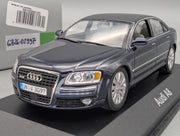 Modellautos 1:43 Minichamps Audi A8 4.2 Quattro MJ 2005 Nachtblau mit Dealer OVP