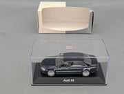 Modellautos 1:43 Minichamps Audi A8 4.2 Quattro MJ 2005 Nachtblau mit Dealer OVP