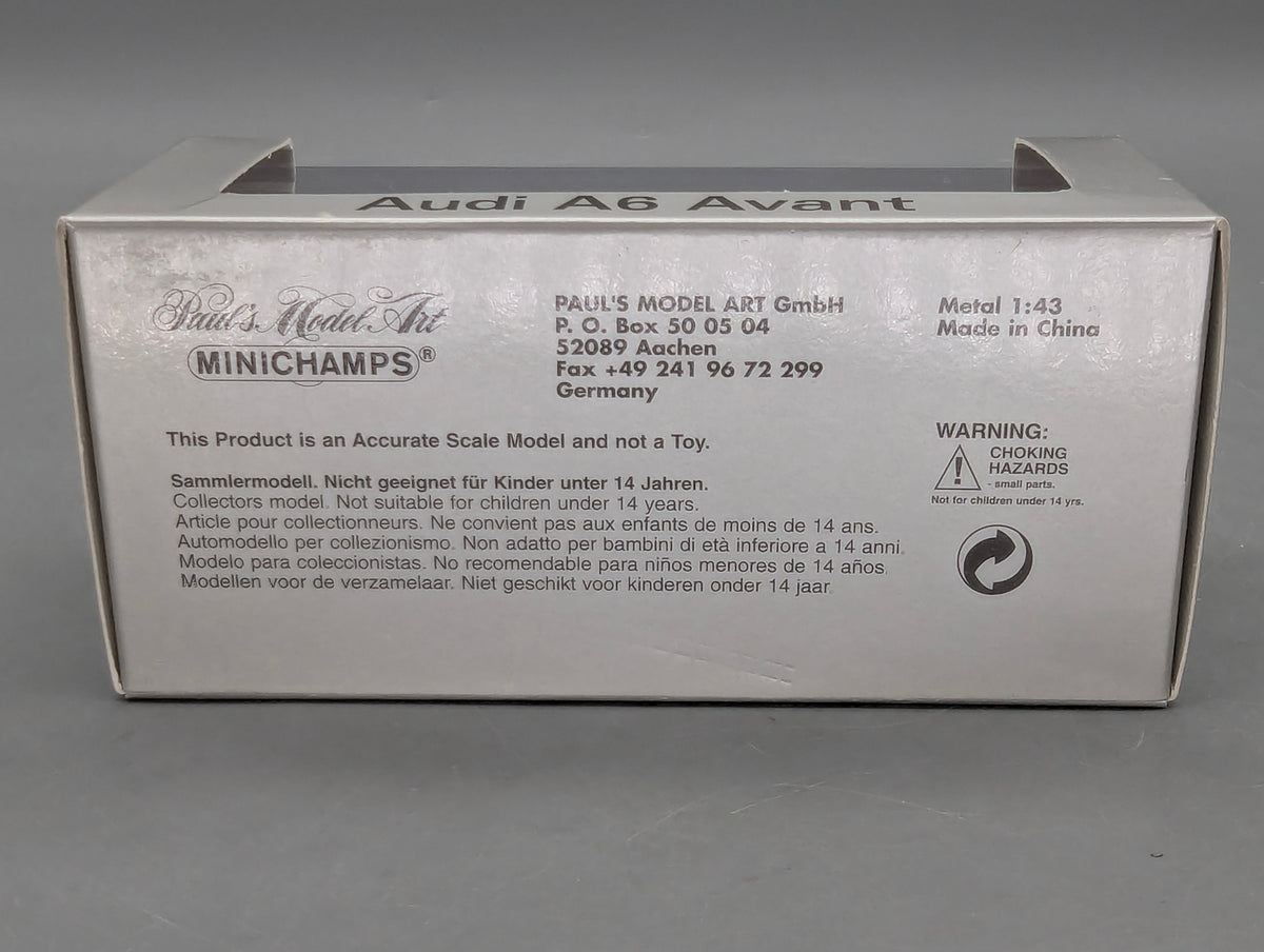 Modellautos 1:43 Minichamps Audi A6 2.8 Avant Türkis Metallic mit Dealer OVP