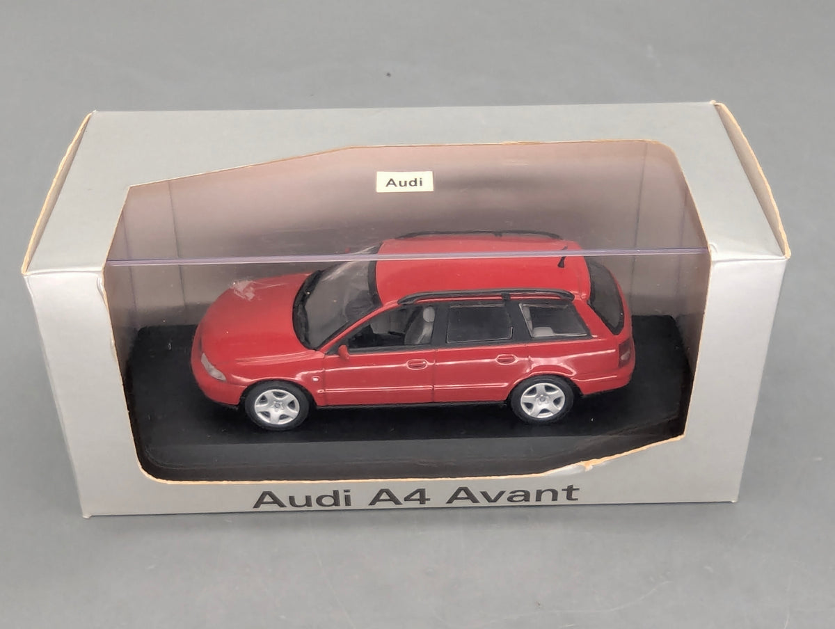 Modellautos 1:43 Minichamps Audi A4 Avant Rot mit Dealer OVP