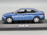 Modellautos 1:43 Minichamps Audi A4 3.0 Blau Metallic mit Dealer OVP