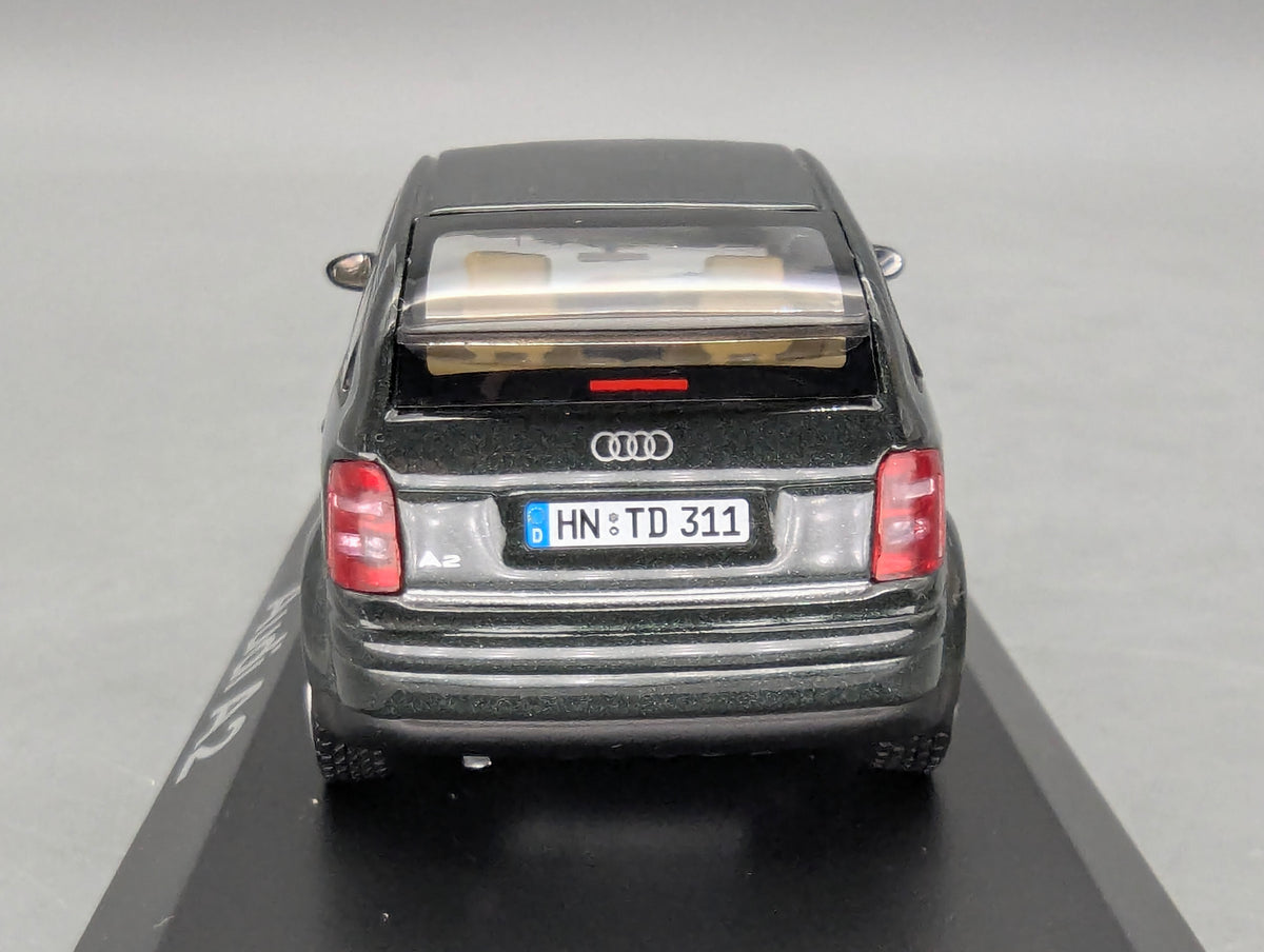 Modellautos 1:43 Minichamps Audi A2 Dunkel Grün-Grau Metallic mit Dealer OVP