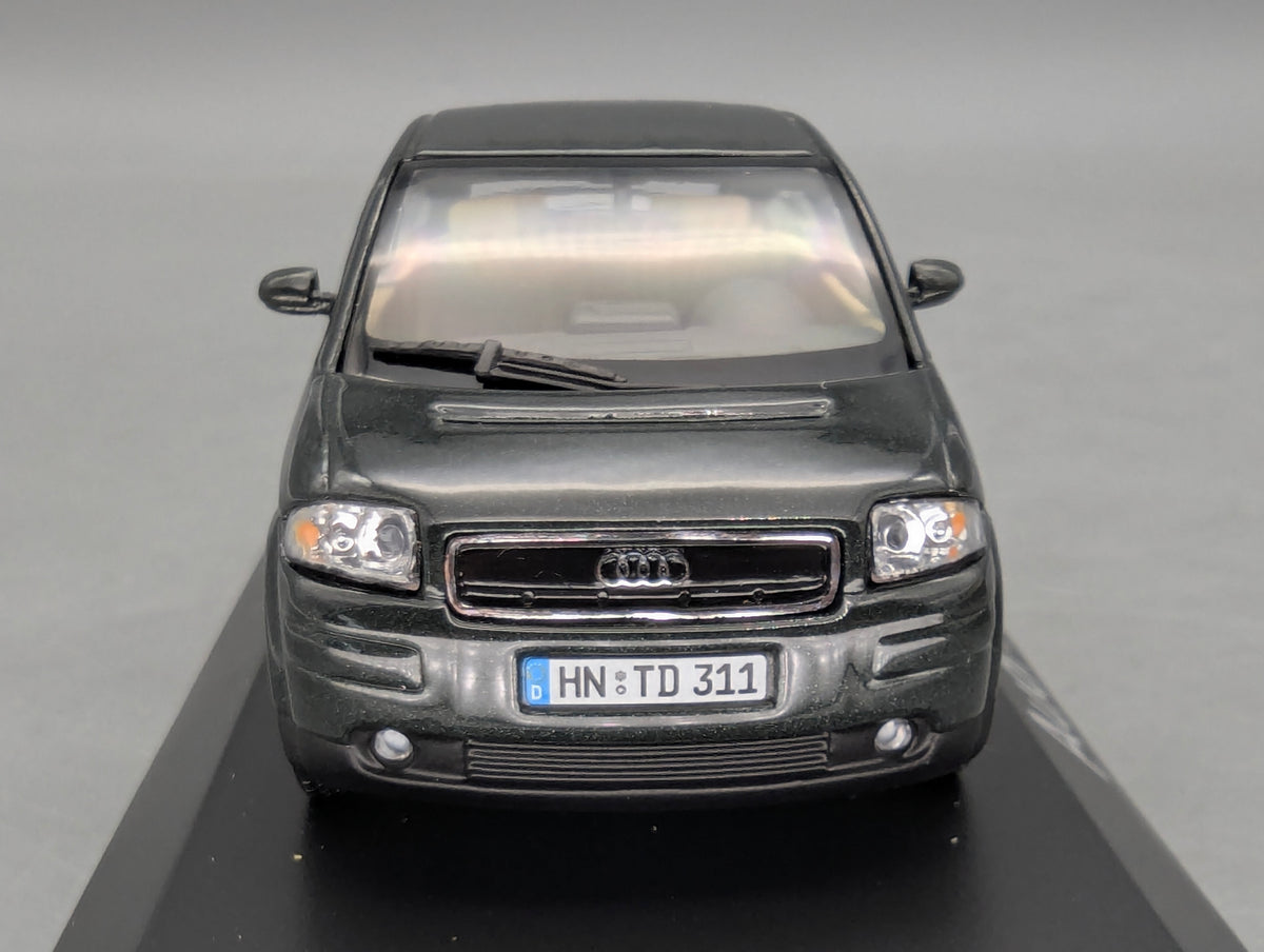 Modellautos 1:43 Minichamps Audi A2 Dunkel Grün-Grau Metallic mit Dealer OVP