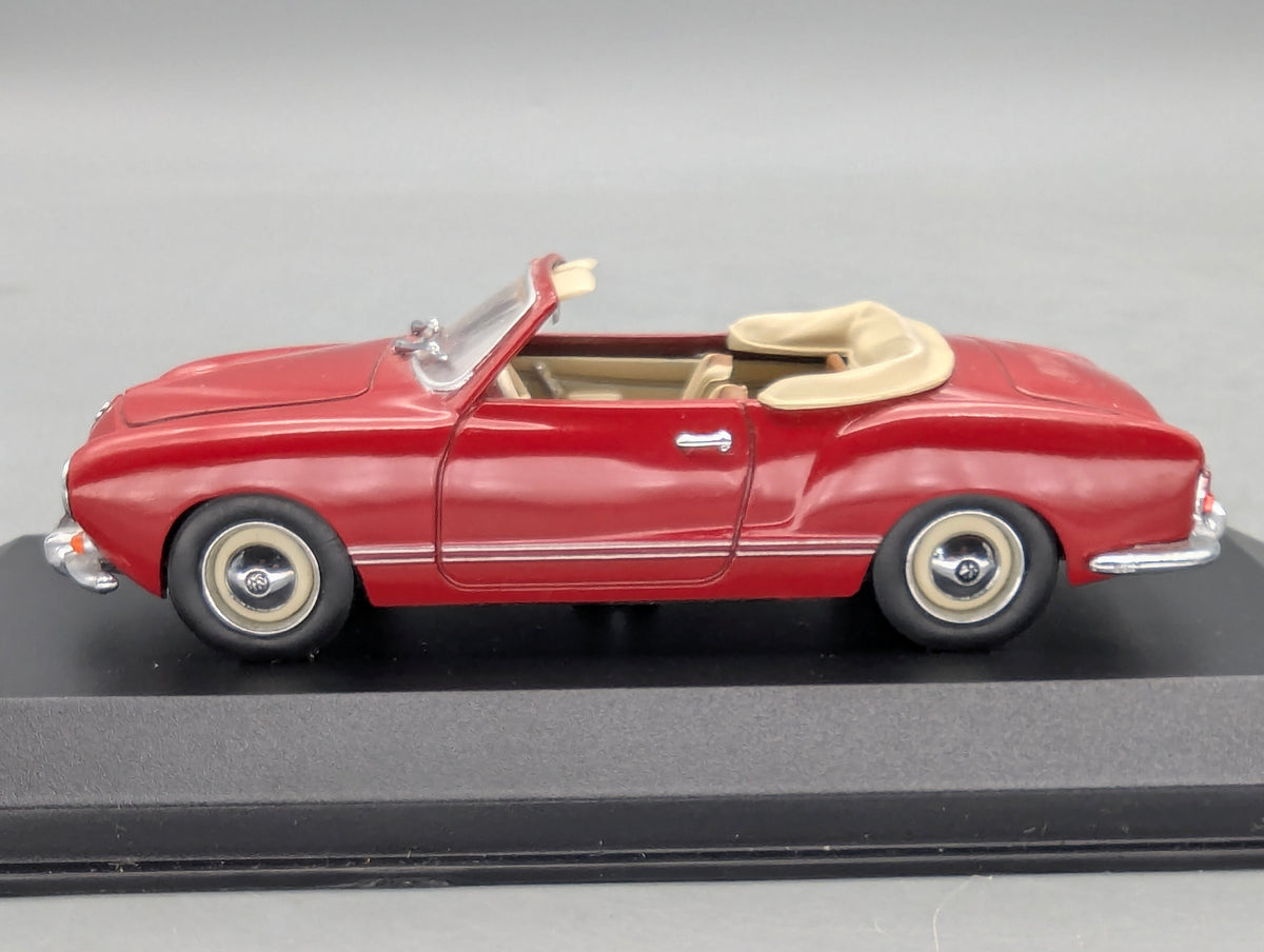 Modellautos 1:43 Minichamps Volkswagen VW Karmann Ghia Cabrio Rot mit OVP