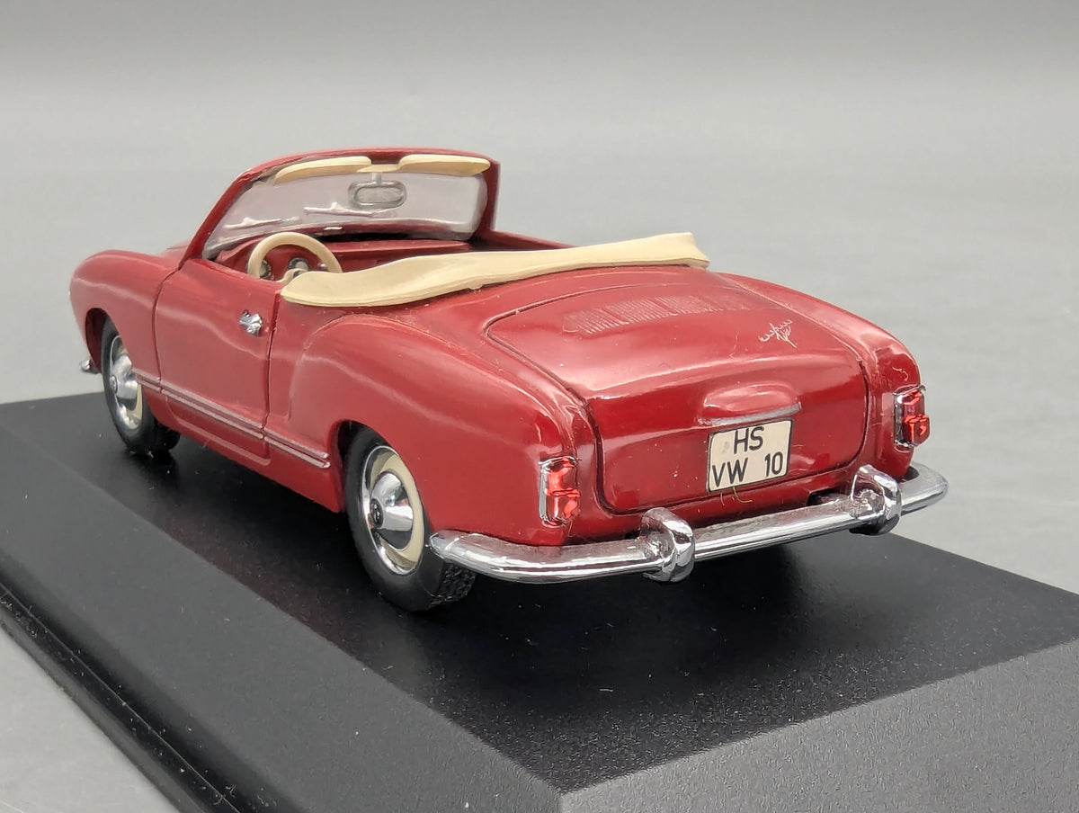 Modellautos 1:43 Minichamps Volkswagen VW Karmann Ghia Cabrio Rot mit OVP