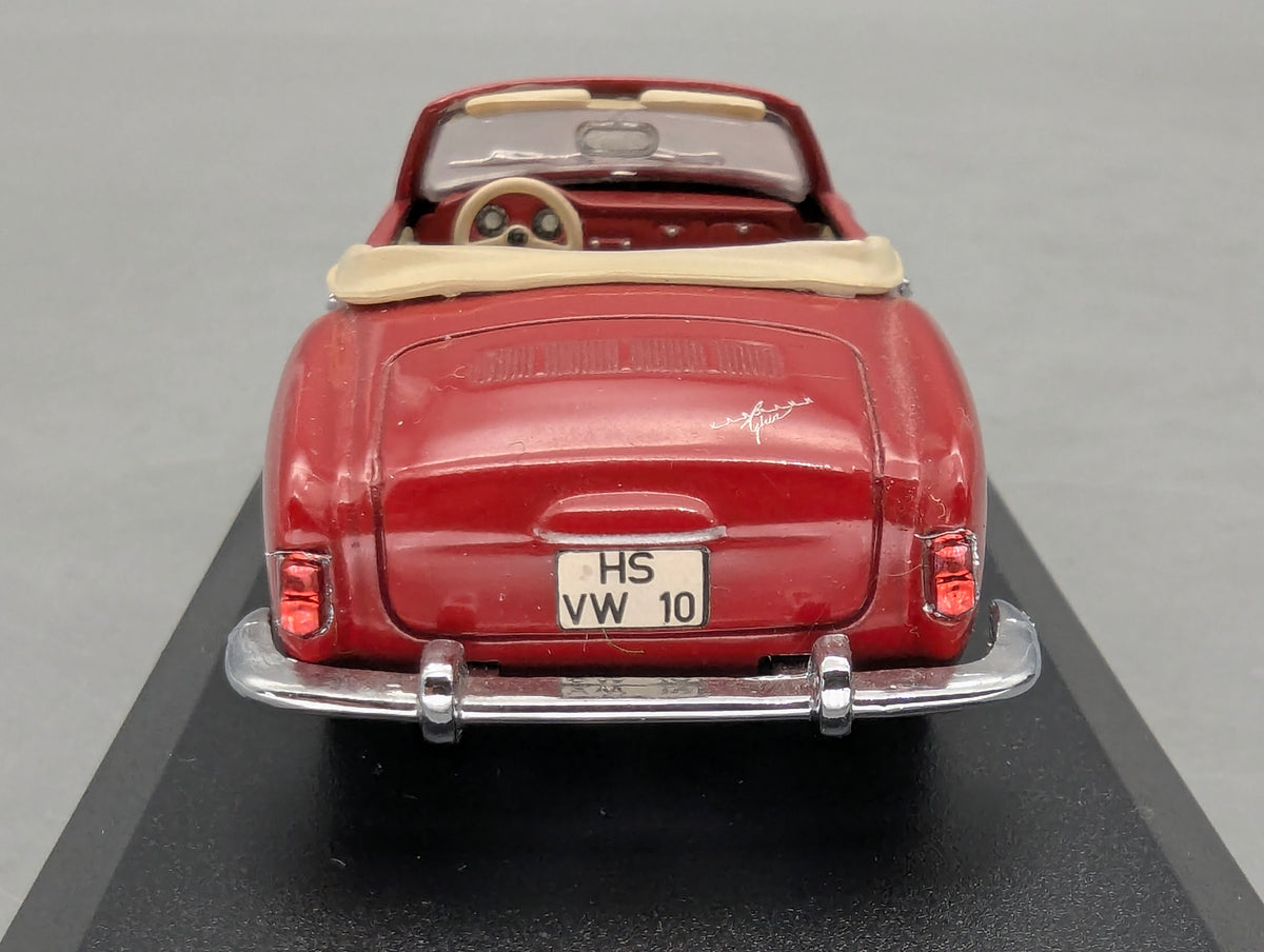 Modellautos 1:43 Minichamps Volkswagen VW Karmann Ghia Cabrio Rot mit OVP