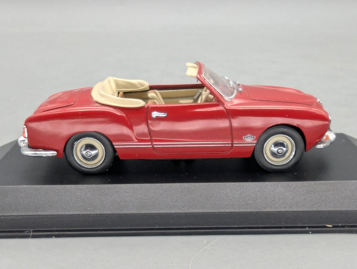 Modellautos 1:43 Minichamps Volkswagen VW Karmann Ghia Cabrio Rot mit OVP