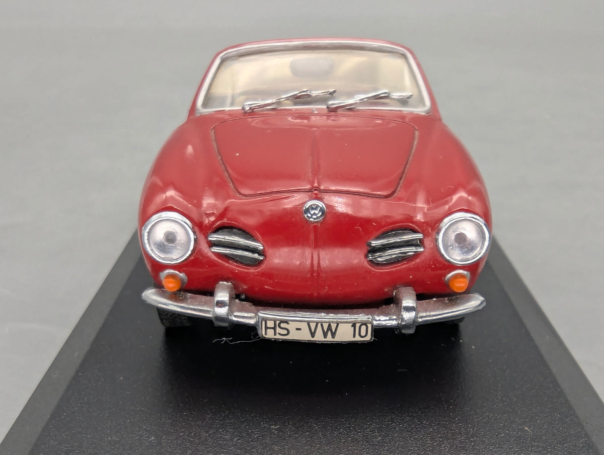 Modellautos 1:43 Minichamps Volkswagen VW Karmann Ghia Cabrio Rot mit OVP