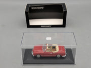 Modellautos 1:43 Minichamps Volkswagen VW Karmann Ghia Cabrio Rot mit OVP