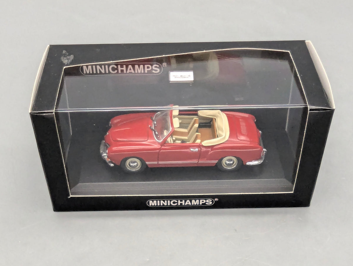 Modellautos 1:43 Minichamps Volkswagen VW Karmann Ghia Cabrio Rot mit OVP