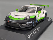Modellautos 1:43 Minichamps Porsche 911 GT3R Weiß Grün Schwarz mit WAP Dealer OVP