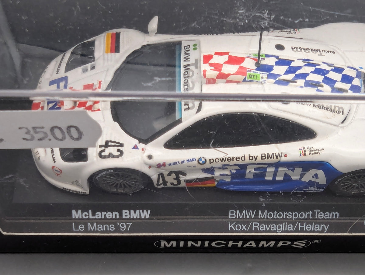 Modellautos 1:43 Minichamps McLaren BMW 24h Le Mans 1997 #43 mit Dealer OVP