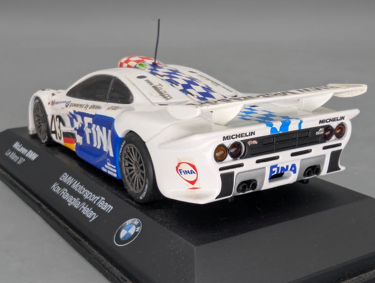Modellautos 1:43 Minichamps McLaren BMW 24h Le Mans 1997 #43 mit Dealer OVP