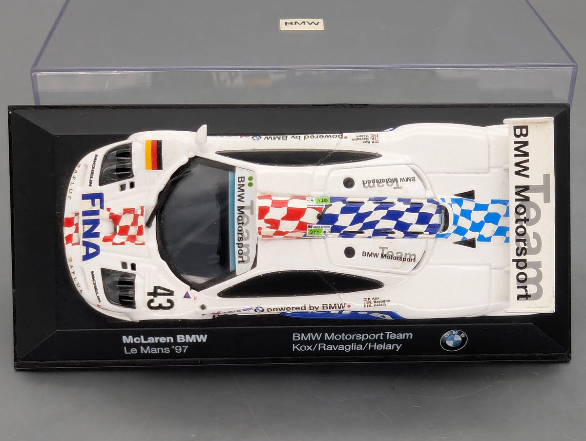 Modellautos 1:43 Minichamps McLaren BMW 24h Le Mans 1997 #43 mit Dealer OVP