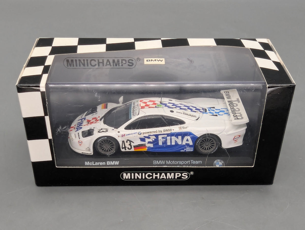Modellautos 1:43 Minichamps McLaren BMW 24h Le Mans 1997 #43 mit Dealer OVP
