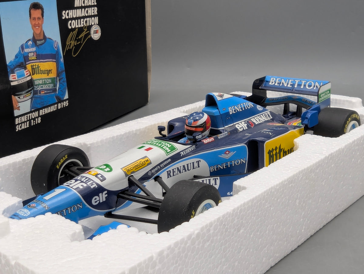 Modellautos 1:18 Minichamps Benetton Renault B195 GP Germany 1995 #1 M. Schumacher OVP