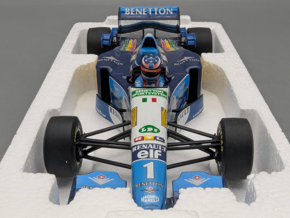 Modellautos 1:18 Minichamps Benetton Renault B195 GP Germany 1995 #1 M. Schumacher OVP