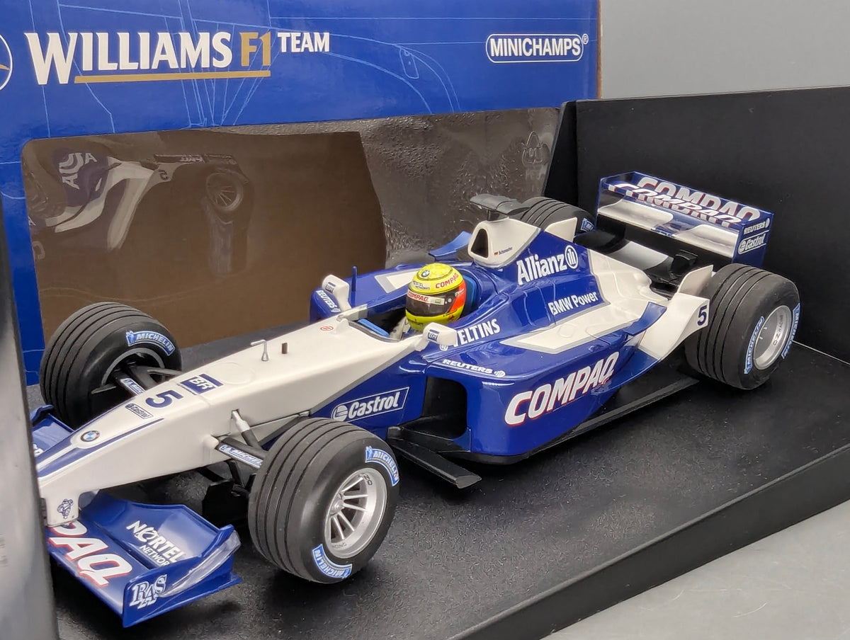 Modellautos 1:18 Minichamps Williams BMW FW23 1st WIN 2001 #5 R. Schumacher OVP