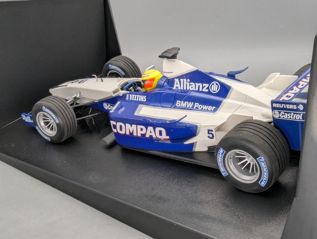 Modellautos 1:18 Minichamps Williams BMW FW23 1st WIN 2001 #5 R. Schumacher OVP