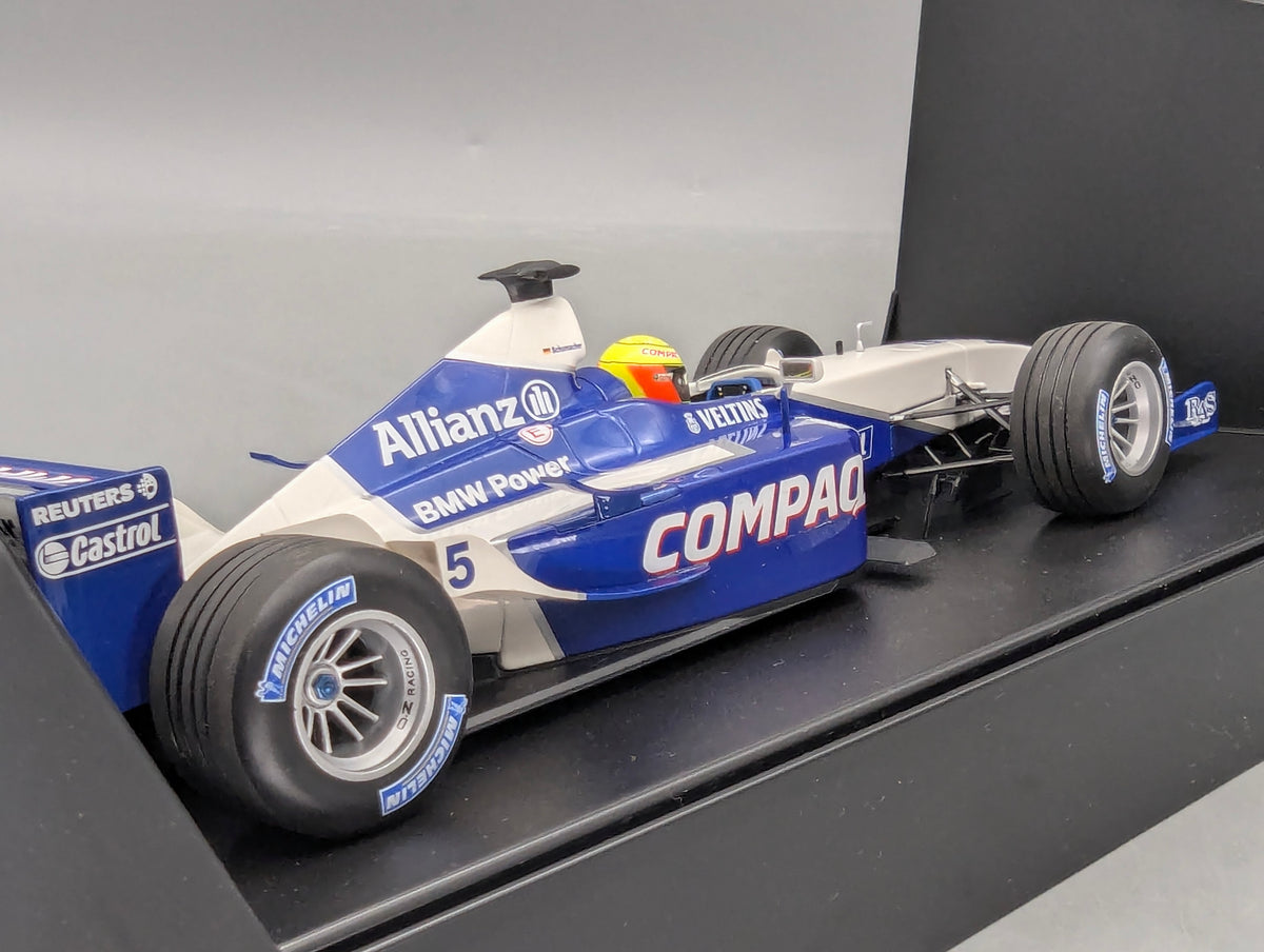Modellautos 1:18 Minichamps Williams BMW FW23 1st WIN 2001 #5 R. Schumacher OVP