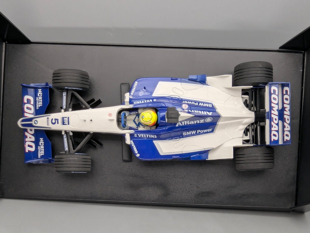 Modellautos 1:18 Minichamps Williams BMW FW23 1st WIN 2001 #5 R. Schumacher OVP