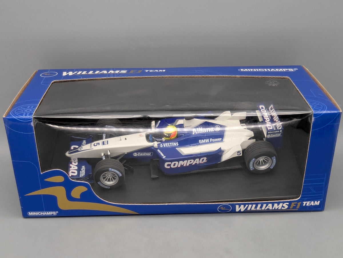 Modellautos 1:18 Minichamps Williams BMW FW23 1st WIN 2001 #5 R. Schumacher OVP