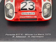 Modellautos 1:18 Spark Porsche 917 K WINNER 24h Le Mans 1970 #23 mit OVP