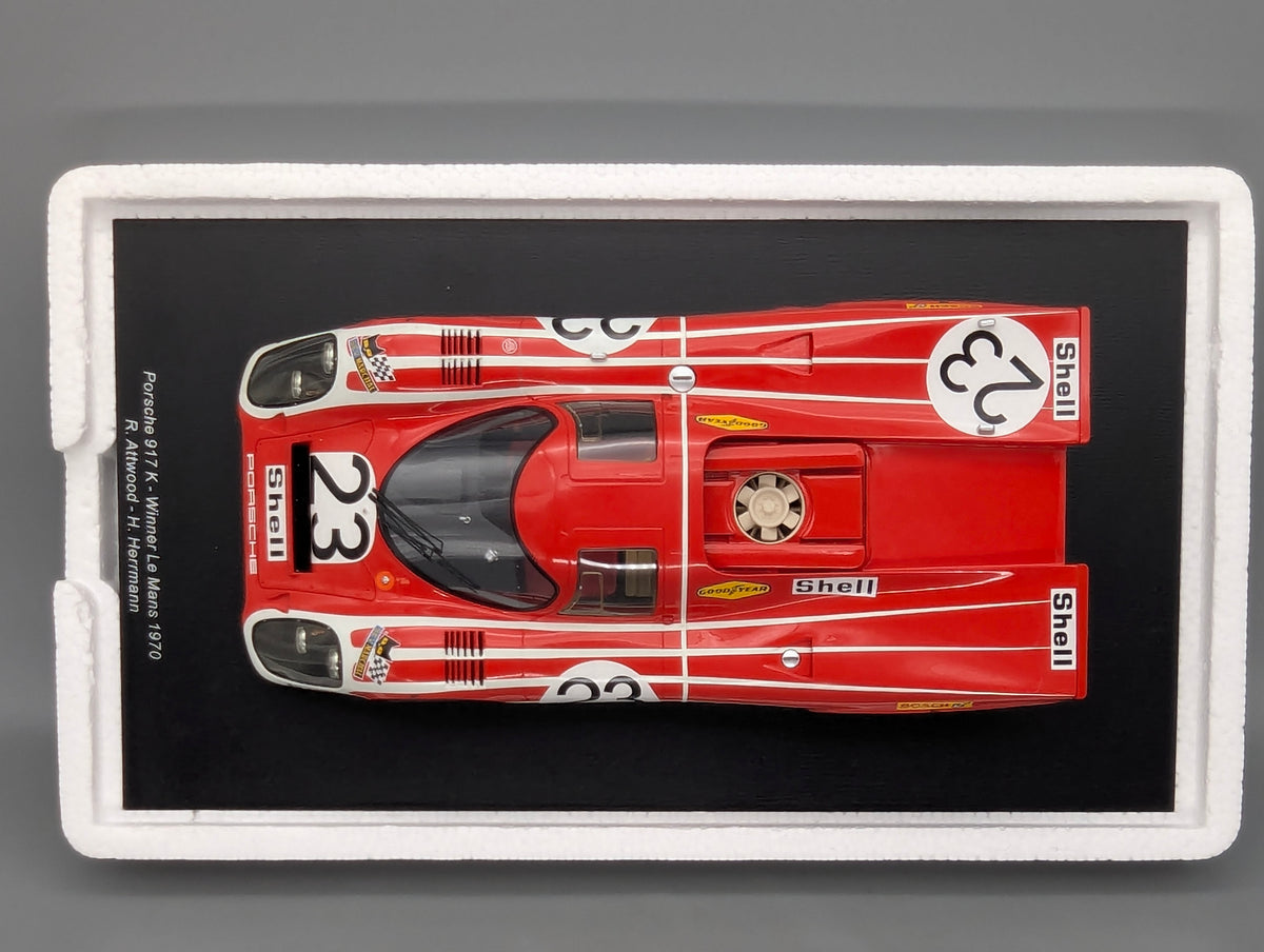 Modellautos 1:18 Spark Porsche 917 K WINNER 24h Le Mans 1970 #23 mit OVP