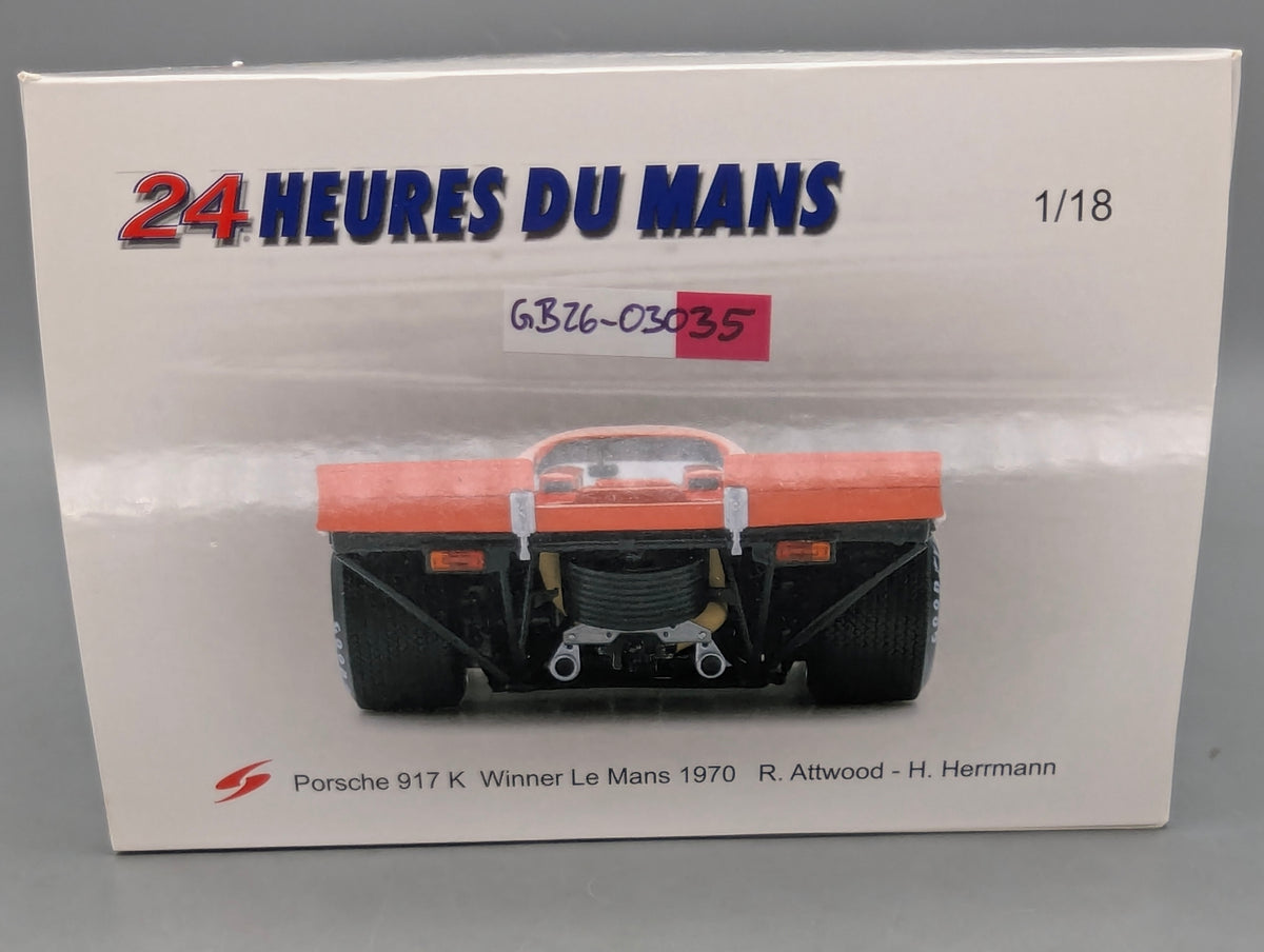 Modellautos 1:18 Spark Porsche 917 K WINNER 24h Le Mans 1970 #23 mit OVP