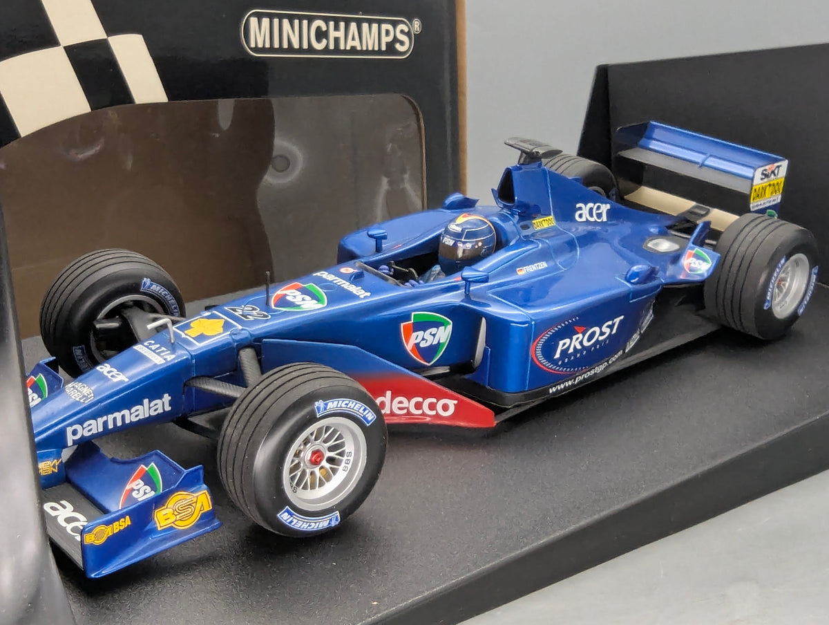 Modellautos 1:18 Minichamps Prost Acer AP04 2001 #22 H. H. Frentzen mit OVP