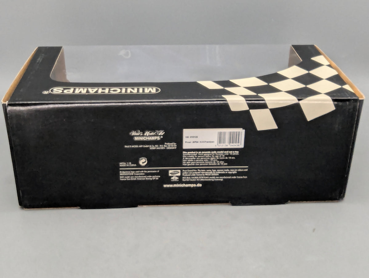 Modellautos 1:18 Minichamps Prost Acer AP04 2001 #22 H. H. Frentzen mit OVP