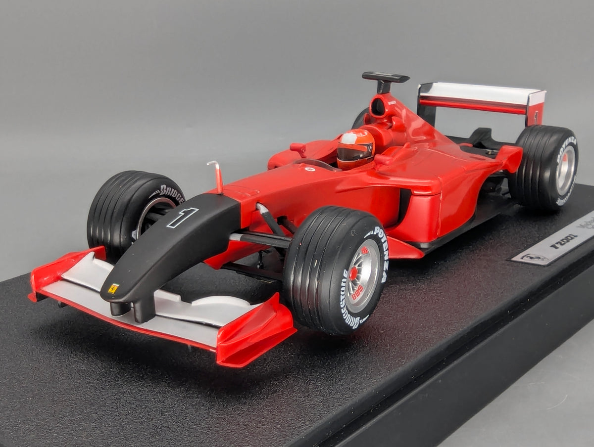Modellautos 1:18 Umbau Basis Hot Wheels Ferrari F2001 #1 M. Schumacher OVP