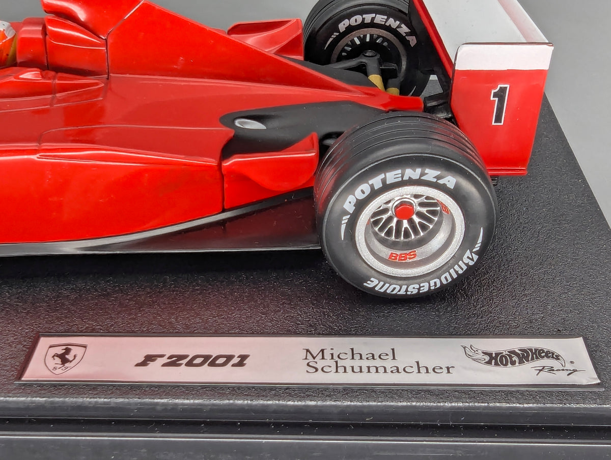 Modellautos 1:18 Umbau Basis Hot Wheels Ferrari F2001 #1 M. Schumacher OVP