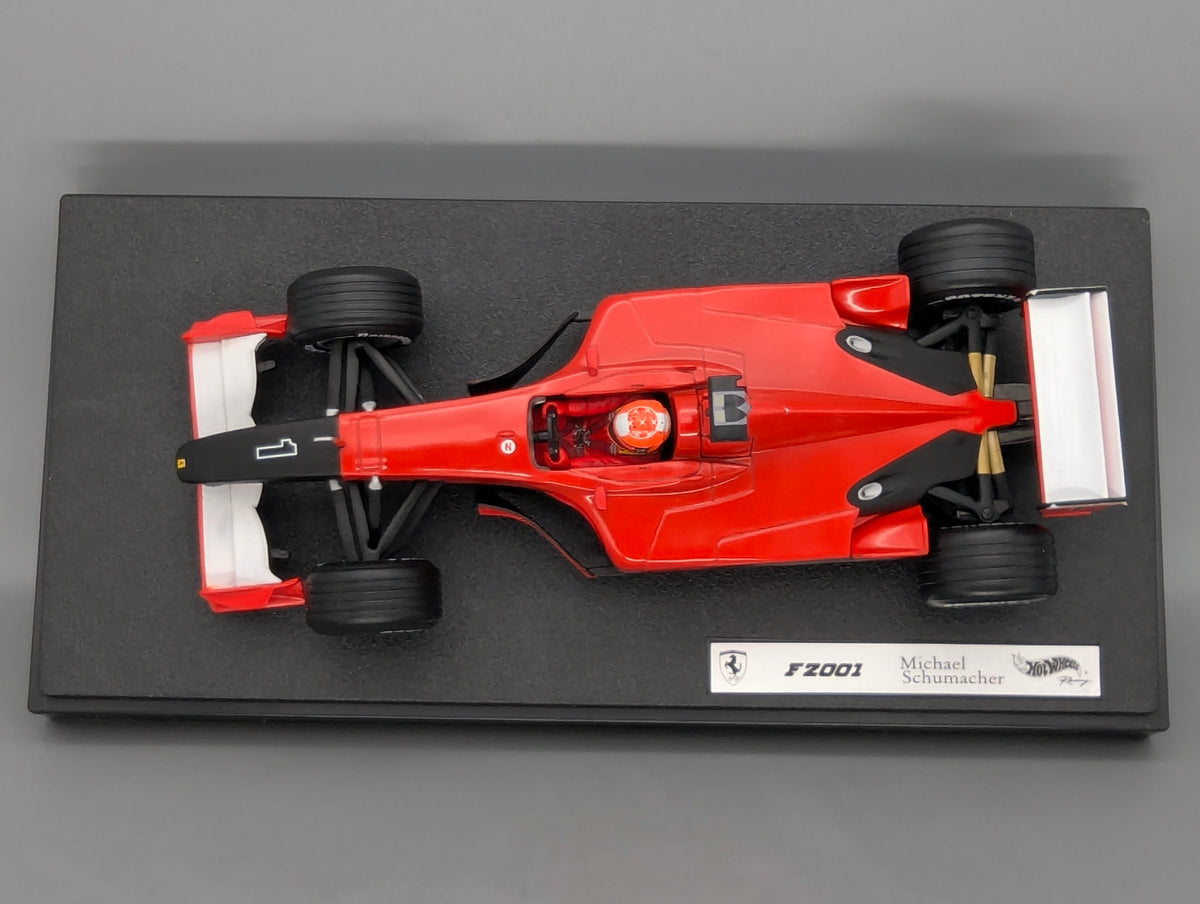 Modellautos 1:18 Umbau Basis Hot Wheels Ferrari F2001 #1 M. Schumacher OVP