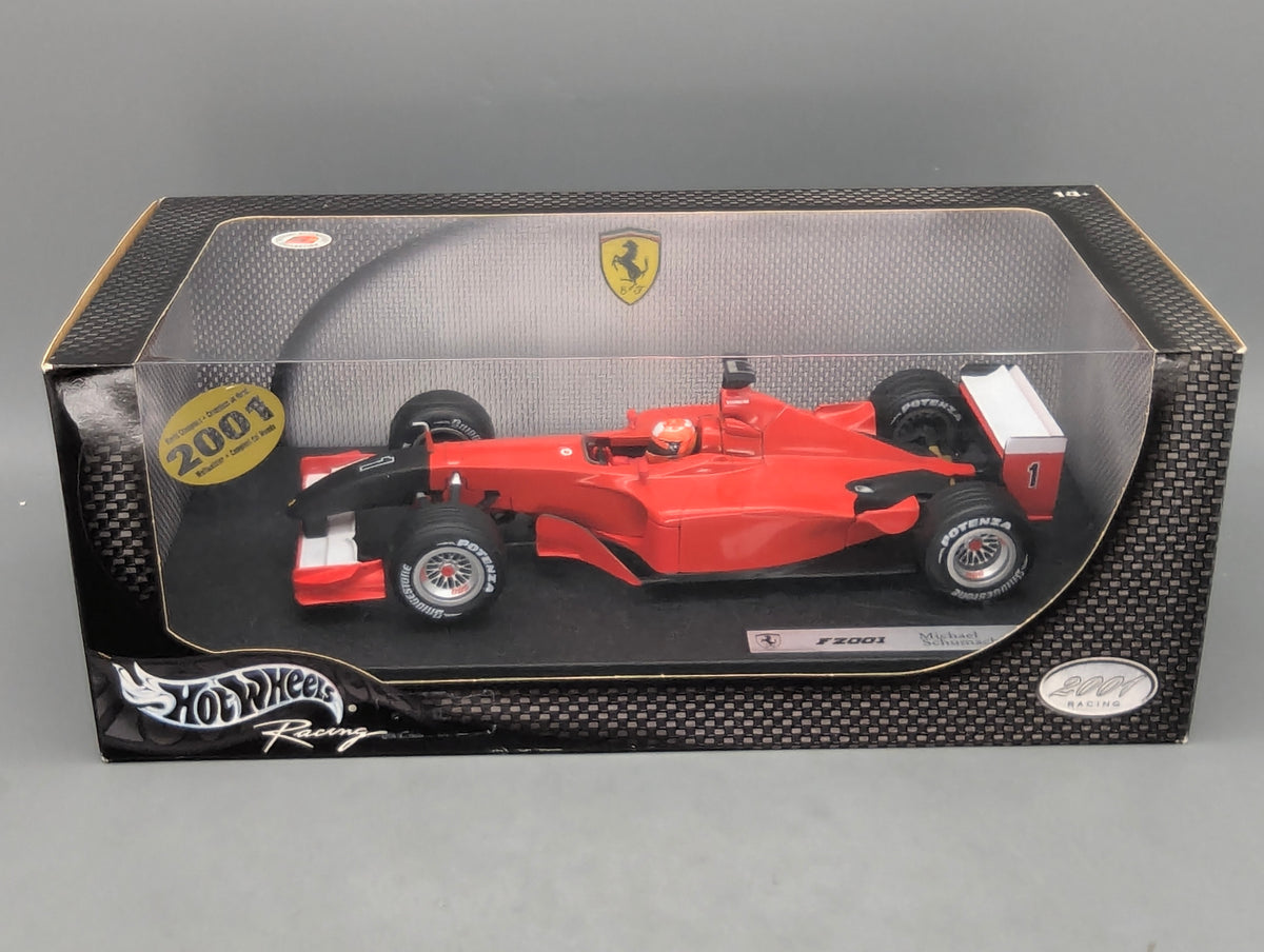 Modellautos 1:18 Umbau Basis Hot Wheels Ferrari F2001 #1 M. Schumacher OVP