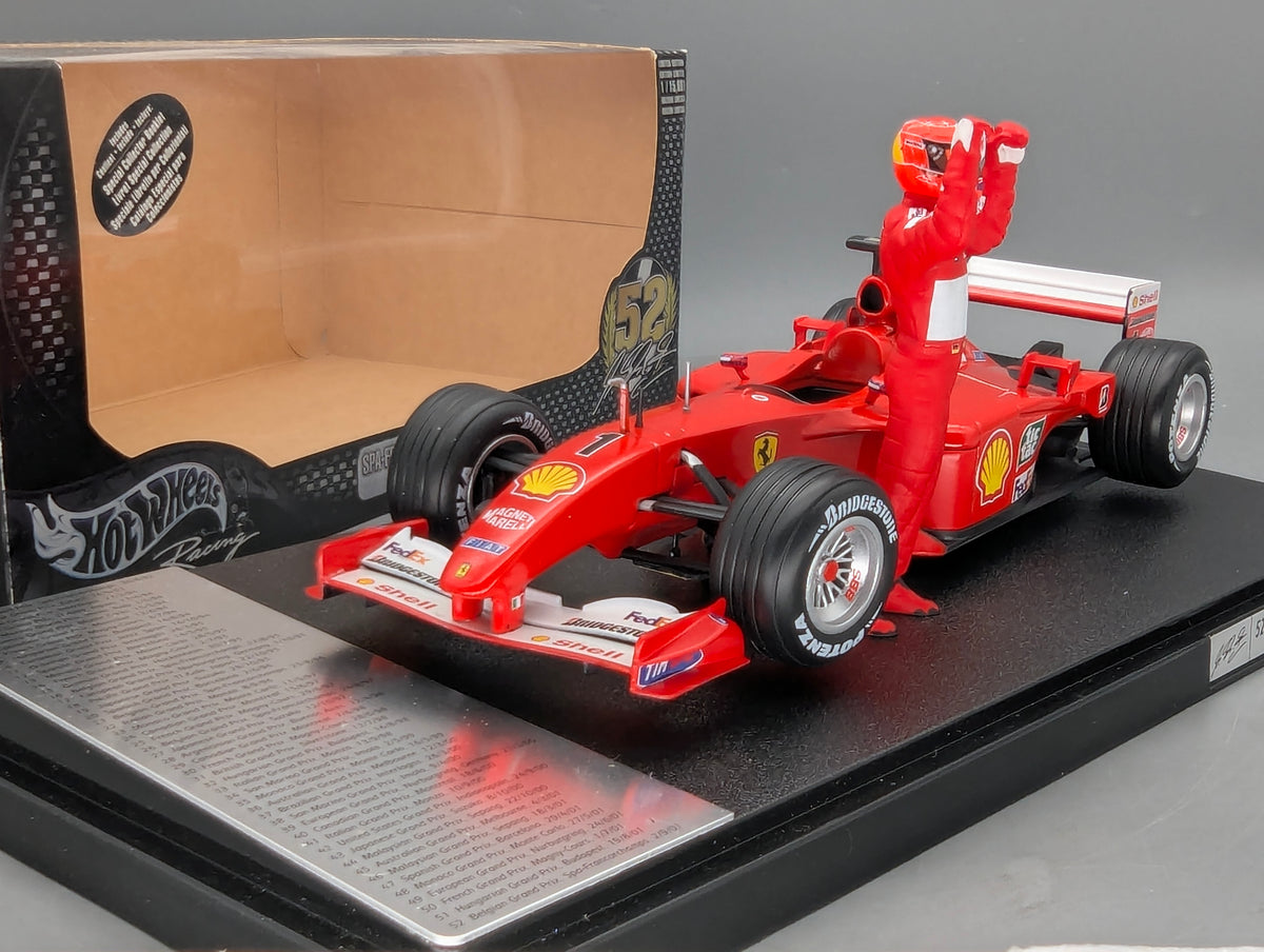 Modellautos 1:18 Hot Wheels Racing Ferrari 52 Career GP Victories 2001 #1 M. Schumacher OVP