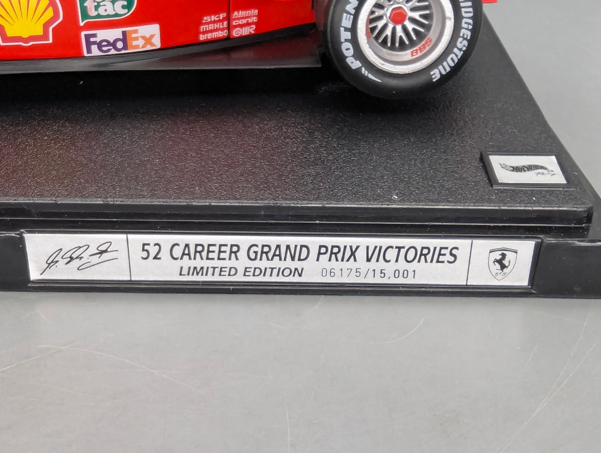 Modellautos 1:18 Hot Wheels Racing Ferrari 52 Career GP Victories 2001 #1 M. Schumacher OVP