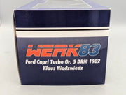 Modellautos 1:18 Werk83 Ford Capri Turbo Gr.5  DRM 1982 #3 Niedwiedz OVP