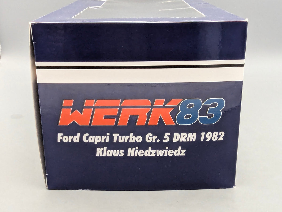 Modellautos 1:18 Werk83 Ford Capri Turbo Gr.5  DRM 1982 #3 Niedwiedz OVP