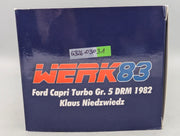 Modellautos 1:18 Werk83 Ford Capri Turbo Gr.5  DRM 1982 #3 Niedwiedz OVP